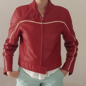 Genuine leather jacket.